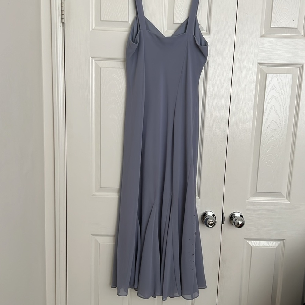 R&M RICHARD’S ELEGANT LONG DRESS WITH JACKET•COLOR IS PERIWINKLE/LAVENDER - Picture 9 of 16